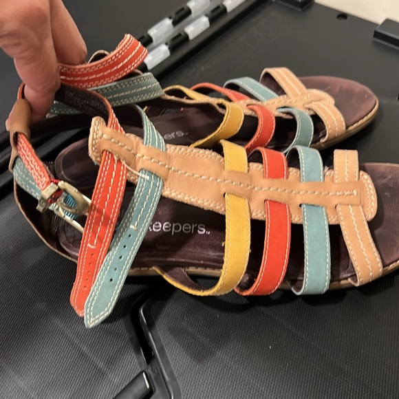 Timberland Earthkeepers, cork wedge thong sandals, size 8 - Picture 3 of 7